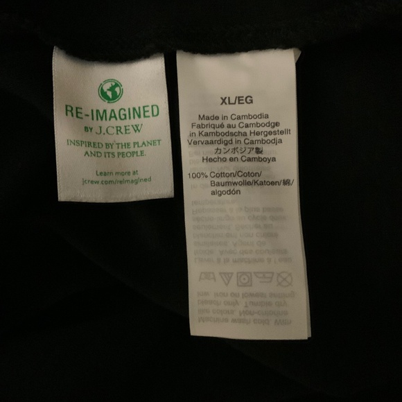 J Crew Black XL Turtleneck Alpine Minimalist Monochrome Scandi Girl Classic - Picture 6 of 6